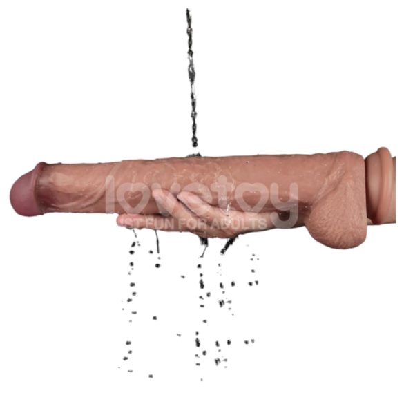 Lovetoy - dildo XXL - realistische dubbele laag - 36,5 cm - huidkleurig