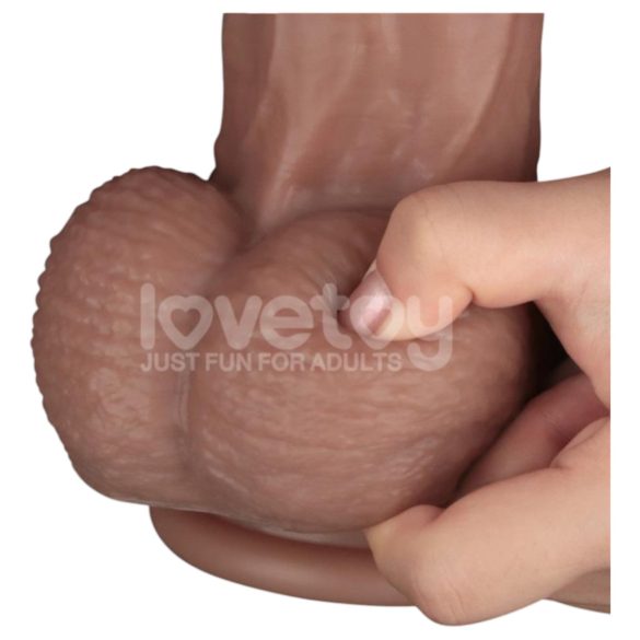 Lovetoy - dildo XXL - realistische dubbele laag - 36,5 cm - huidkleurig