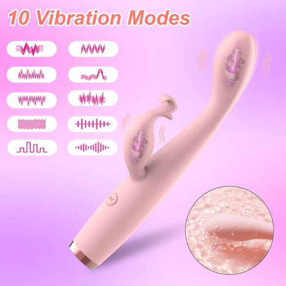 AlvUp - G-spot vibrator met clitorisstimulatie - siliconen - roze