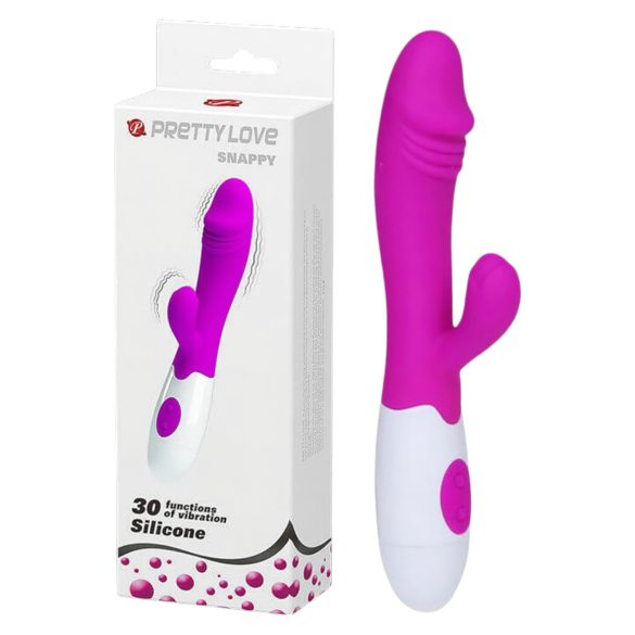 Pretty Love Snappy - g-spot vibrator met clitorisstimulator - waterdicht - paars