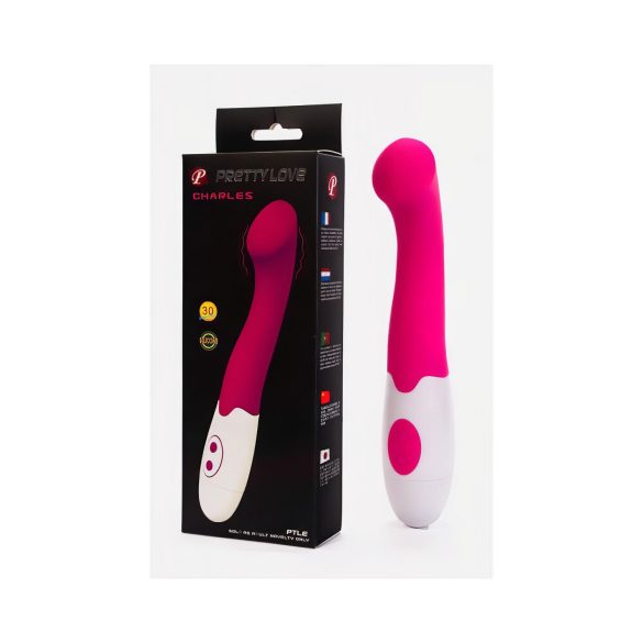 Pretty Love Charles - g-spot vibrator - waterdicht - siliconen - roze
