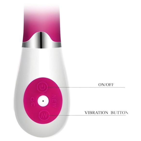 Pretty Love Daniel - g-spot vibrator - waterdicht - siliconen roze wit