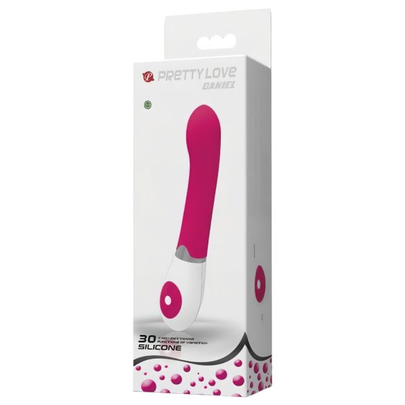 Pretty Love Daniel - g-spot vibrator - waterdicht - siliconen roze wit