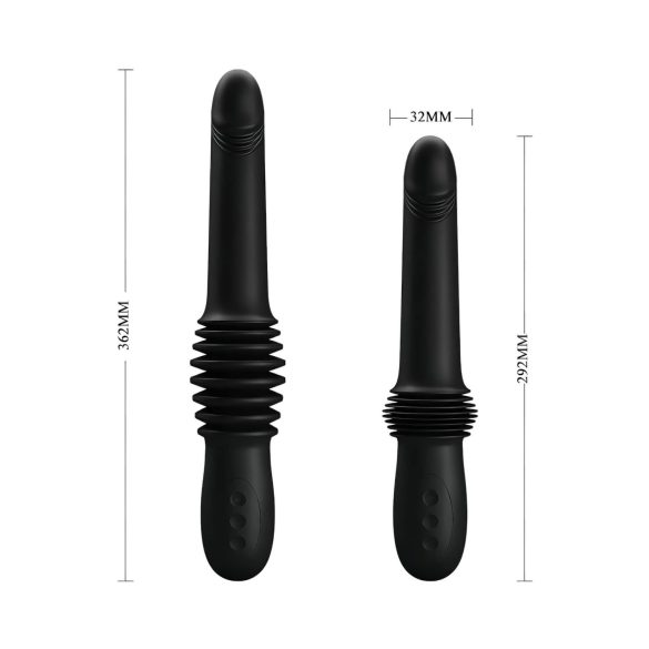 Pretty Love Pazuzu - stimulerende glans vibrator (zwart)
