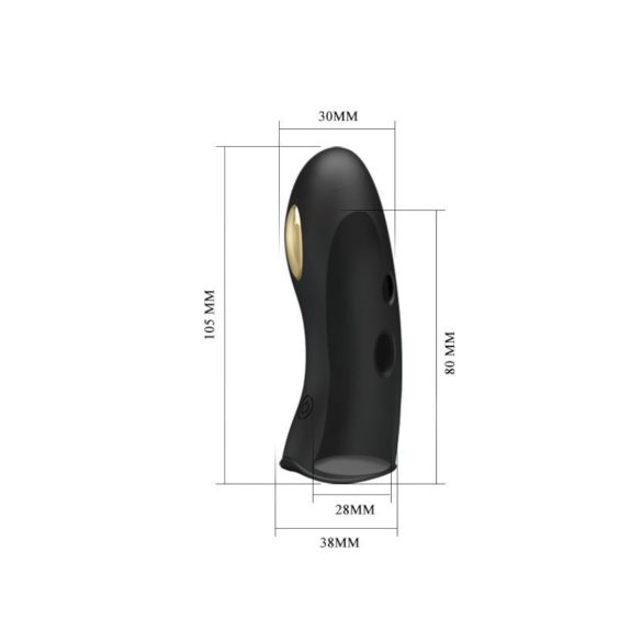 Pretty Love Marico - elektrische vinger vibrator - zwart