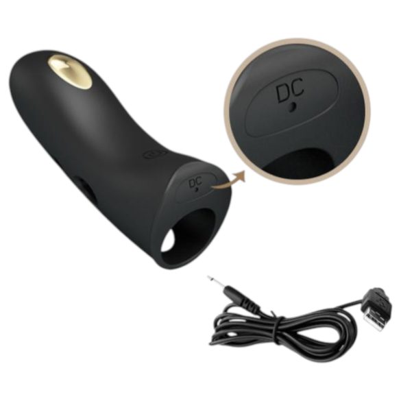 Pretty Love Marico - elektrische vinger vibrator - zwart