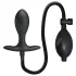 Pretty Love - opblaasbare anaal plug met binnenbal - zwart