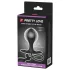 Pretty Love - opblaasbare anaal plug met binnenbal - zwart