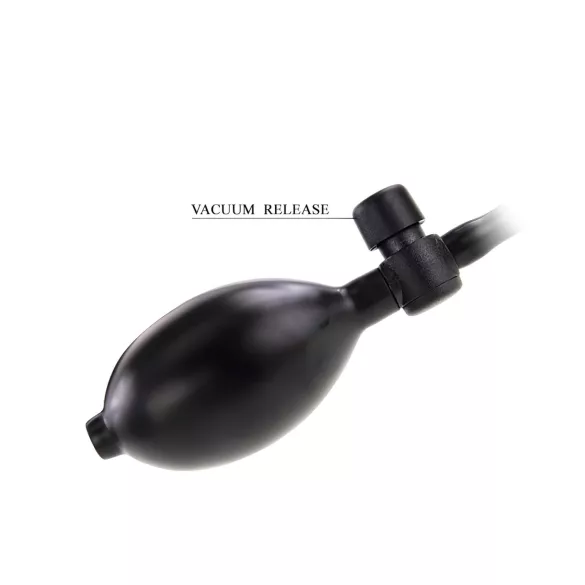 Pretty Love - opblaasbare anaal plug met binnenbal - zwart