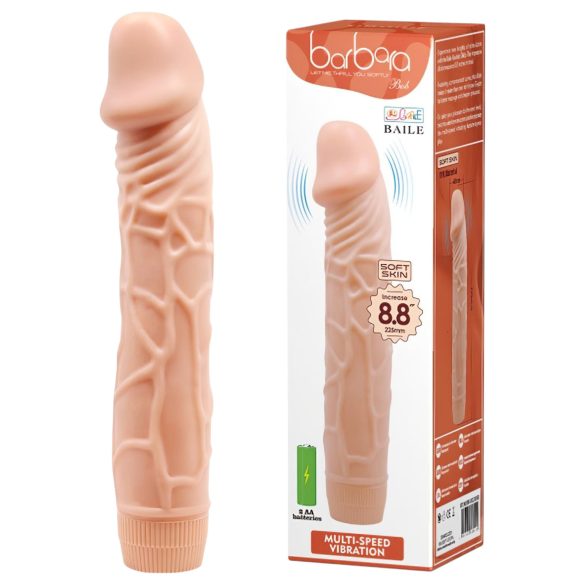 Baile Barbara - levensechte vibrator - 22,5 cm (natuurlijk)
