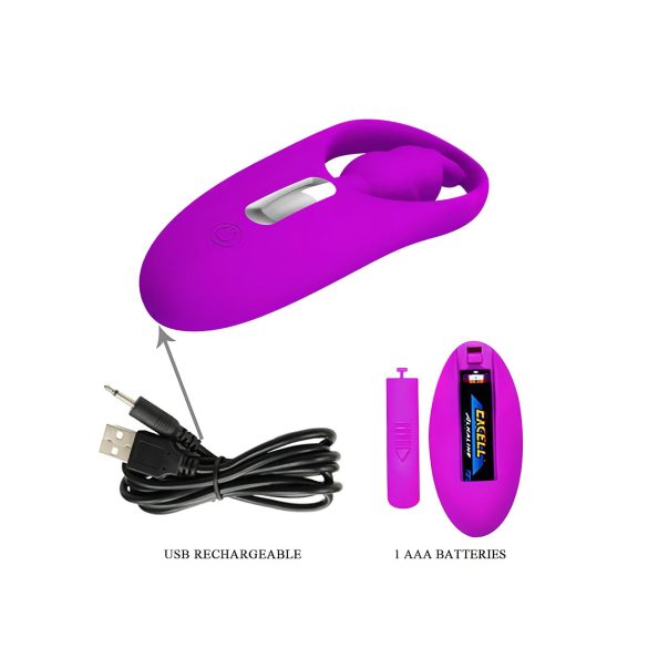 Pretty Love - rabbit vibrator - clitorisstimulator - siliconen - roze