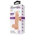 Baile Zebulon - realistische vibrator met ballen - 19cm - huidkleurig