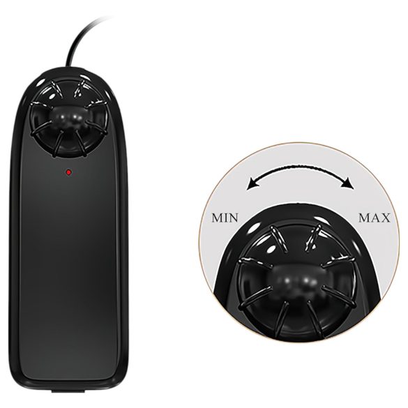 Baile Zebulon - realistische vibrator met ballen - 19cm - huidkleurig