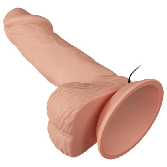 Baile Zebulon - realistische vibrator met ballen - 19cm - huidkleurig