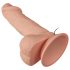 Baile Zebulon - realistische vibrator met ballen - 19cm - huidkleurig
