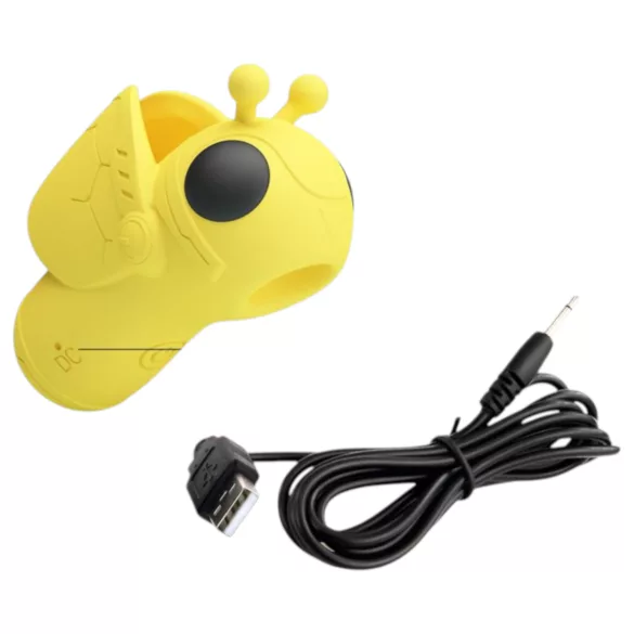 Pretty Love Magic Bee - vinger vibrator voor clitoris stimulatie - silicone geel