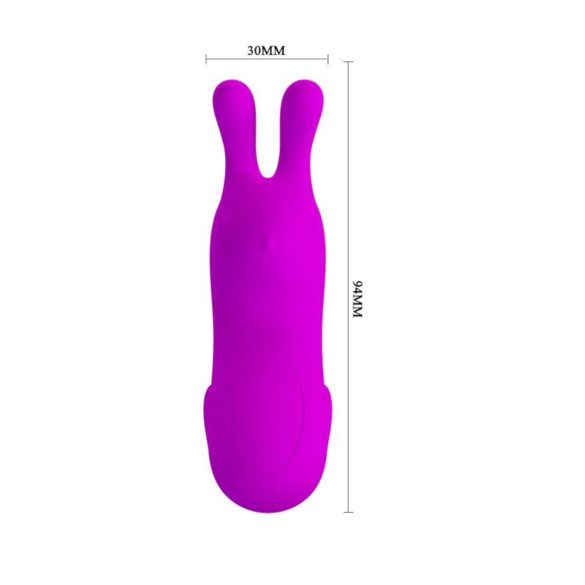 Pretty Love Bunny - vinger vibrator met konijn oortjes - siliconen - paars