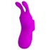 Pretty Love Bunny - vinger vibrator met konijn oortjes - siliconen - paars