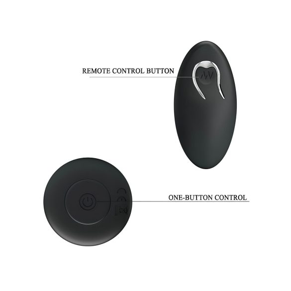 MR. PLAY - draadloze oplaadbare anaal vibrator - zwart