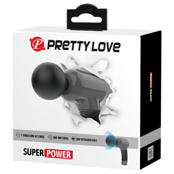 Pretty Love - massagegun - krachtig massageapparaat - zwart