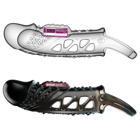 Pretty Love Cecelia - vibrerende penisring met hoes - zwart