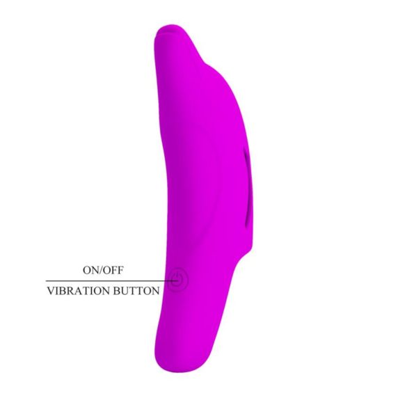 Pretty Love Delphini - vinger vibrator met dolfijn - siliconen - paars