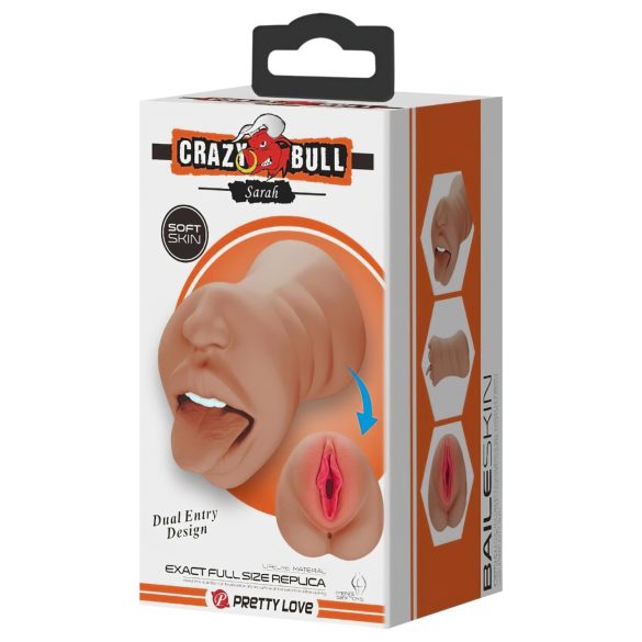 Crazy Bull - mond en vagina masturbator - realistisch - huidkleur