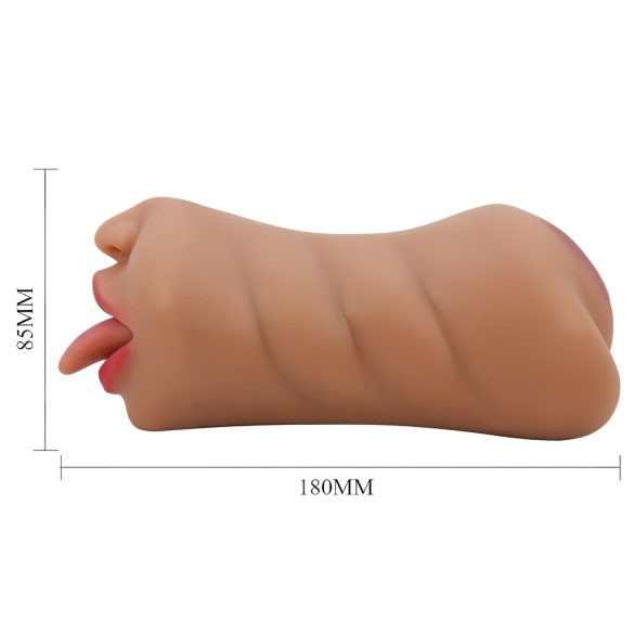 Crazy Bull - mond en vagina masturbator - realistisch - huidkleur