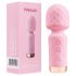 Vibeconnect - oplaadbare, waterdichte mini massager vibrator (roze)