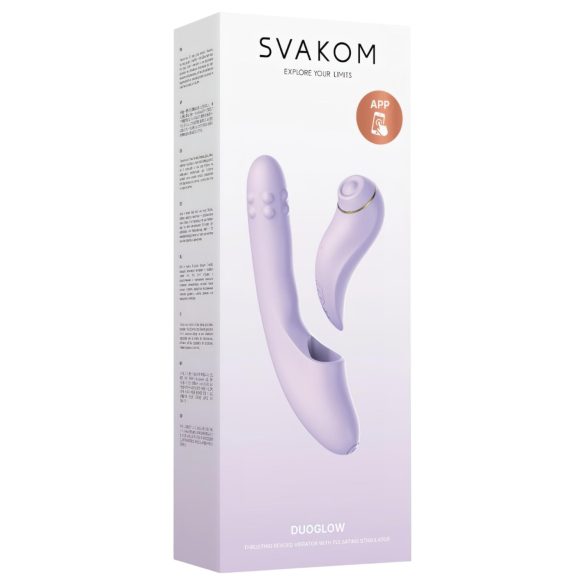 Svakom DuoGlow - g-punt en clitoris vibrator - oplaadbaar - lila