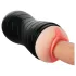 Vibeconnect - masturbator met realistische mond en vagina - huidskleur/zwart