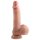 Dual Density - levensechte dildo met zuignap en testikels - 18cm (natuurlijk)
