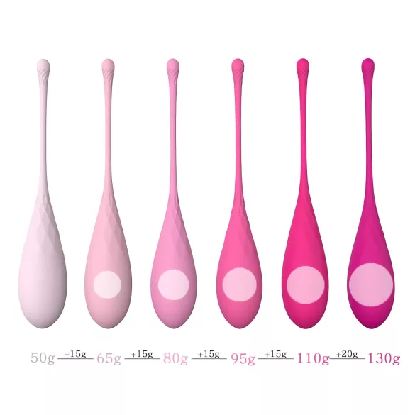 Sex HD Eggs - kegelbal set - 6 stuks - roze