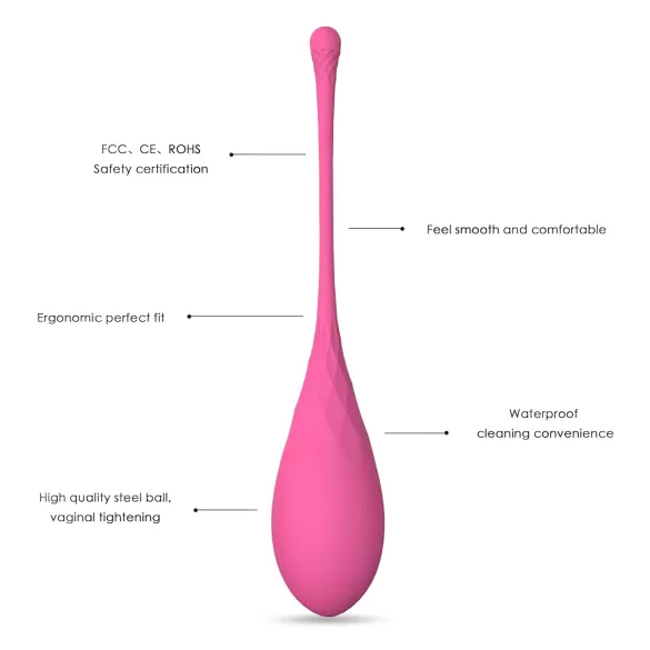 Sex HD Eggs - kegelbal set - 6 stuks - roze