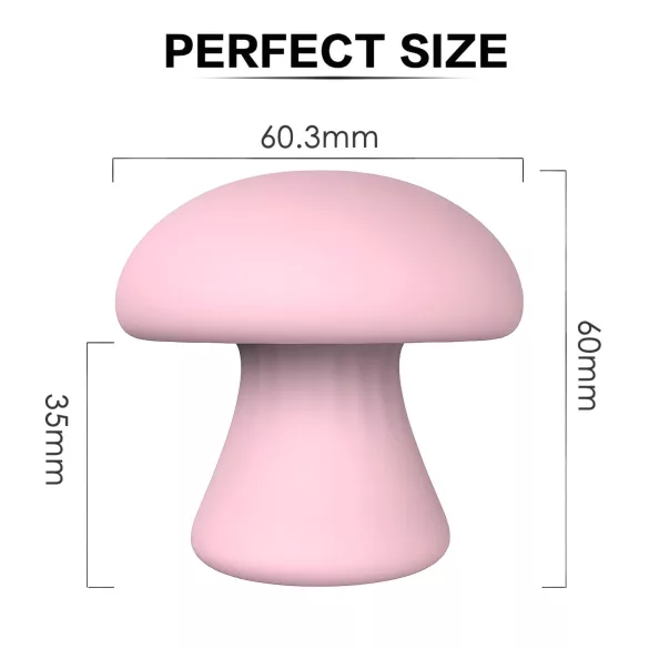 Magic Mushroom - oplaadbare vibrator (roze)