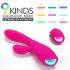 Sex HD Muses - Oplaadbare, waterdichte vibrator met verwarming (roze)
