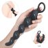 Sex HD Steven - parels anaal dildo (zwart)