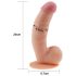 Lovetoy Ultra Soft - flexibele, realistische dildo - 21,5cm (natuurlijk)