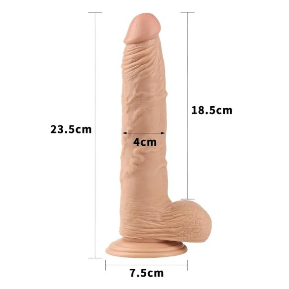 Lovetoy Real Extreme - dildo met zuignap - 24 cm