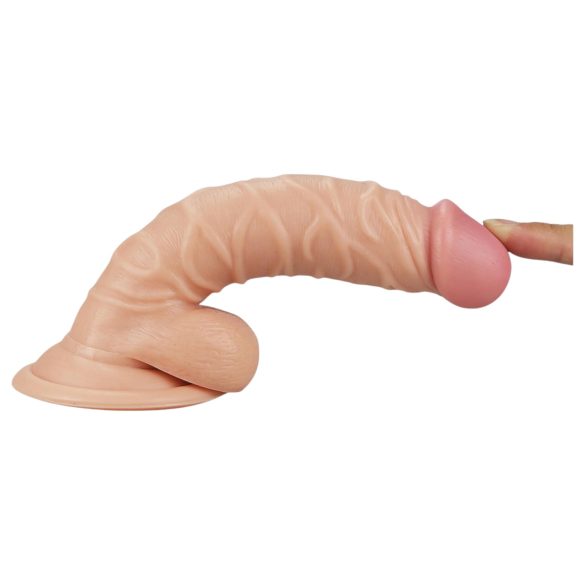 Lovetoy Real Extreme - dildo met balzak en zuignap - G-spot - 19cm - huidskleur
