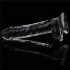 Lovetoy Flawless Clear - zuignap dildo - 19cm (transparant)