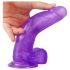 Lovetoy Jelly Studs - zuignap dildo - 20cm (paars)
