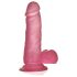 Lovetoy Jelly Studs - zuignap dildo - 15cm (roze)