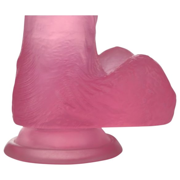 Lovetoy Jelly Studs - dildo met zuignap - 15 cm - roze