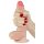 Lovetoy Sliding-Skin - tweelagige dildo - 18cm (natuurlijk)