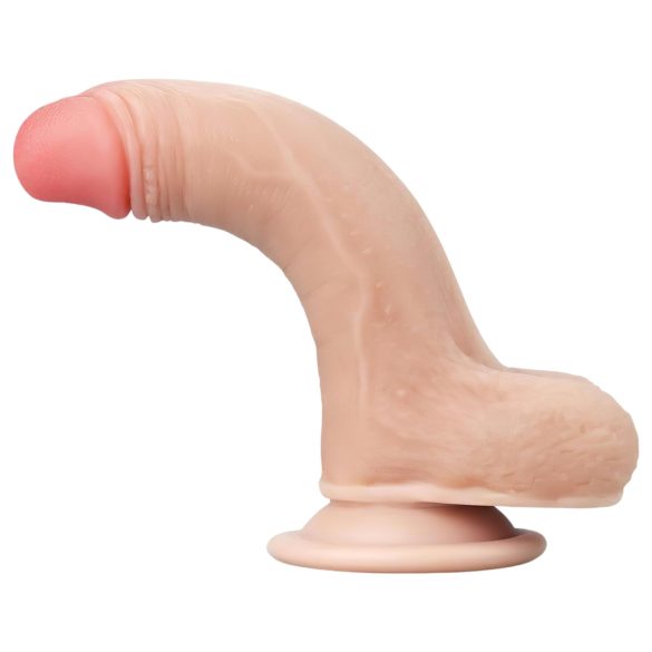 Lovetoy Sliding-Skin - realistische dildo - dubbel laag - 18cm - huidskleur