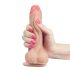Lovetoy Sliding-Skin - tweelagige dildo - 18cm (natuurlijk)