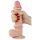 Lovetoy Sliding-Skin - dubbel-laags dildo - 21cm (natuurlijk)