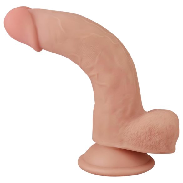 Lovetoy Sliding-Skin - dildo met dubbele laag - 21cm - huidskleur