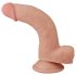 Lovetoy Sliding-Skin - dubbel-laags dildo - 21cm (natuurlijk)